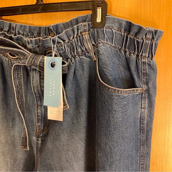 NWT Womens Plus Size 22 Tanya Taylor Designs Summer Pant Wide Leg Jeans - Picture 3 of 9